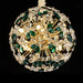 Michael Amini Emerald Bouquet 8-Light Round Chandelier