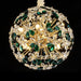 Michael Amini Emerald Bouquet 10-Light Round Chandelier