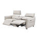 Michael Amini Verona 3-Piece Sectional with Storage Console - Light Gray