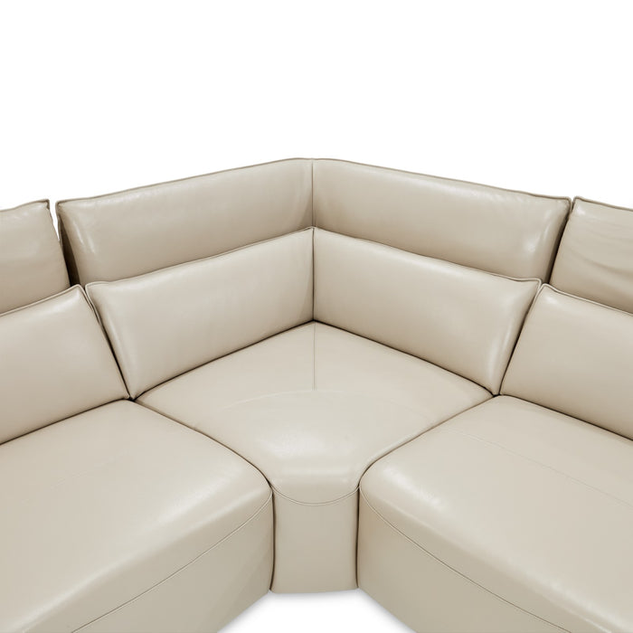 Michael Amini Verona 5-Piece Sectional - Light Gray