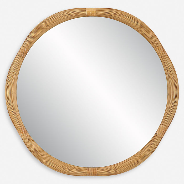 Uttermost Salina Round Bamboo Mirror