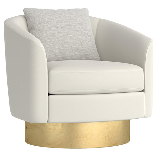 Bernhardt Interiors Camino Gold Leaf Swivel Chair