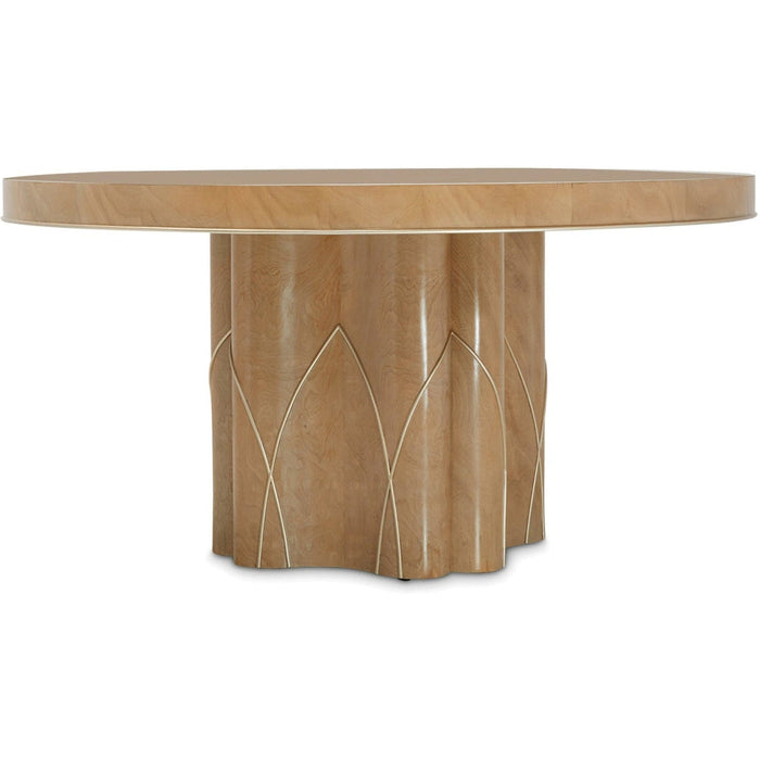 Michael Amini Villa Cherie Caramel Round Dining Table