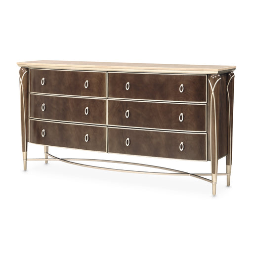 Michael Amini Villa Cherie Dresser - Hazelnut