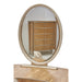 Michael Amini Villa Cherie Vanity with Mirror - Caramel