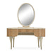 Michael Amini Villa Cherie Vanity with Mirror - Caramel