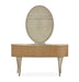 Michael Amini Villa Cherie Vanity with Mirror - Caramel