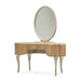 Michael Amini Villa Cherie Vanity with Mirror - Caramel