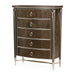 Michael Amini Villa Cherie Highboy Chest - Hazelnut