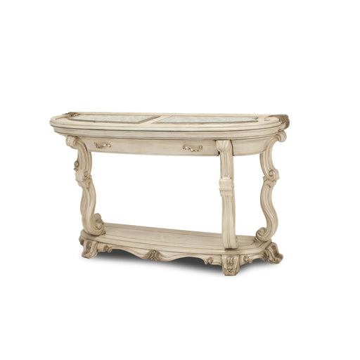 Michael Amini Platine de Royale Console Table - Champagne