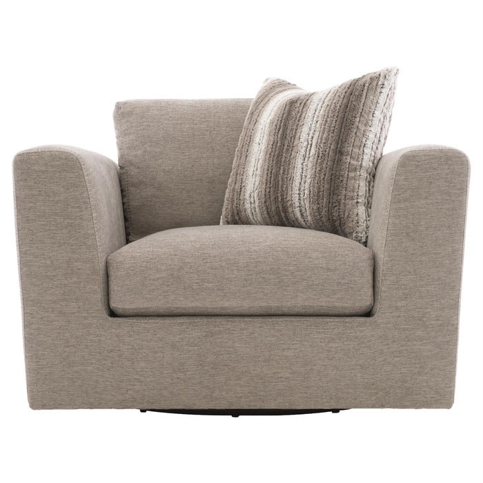 Bernhardt Plush Remi Swivel Chair