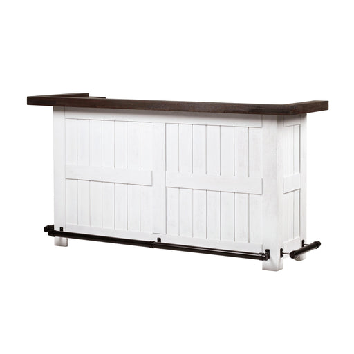 TOV Furniture Harrison Distressed White Bar