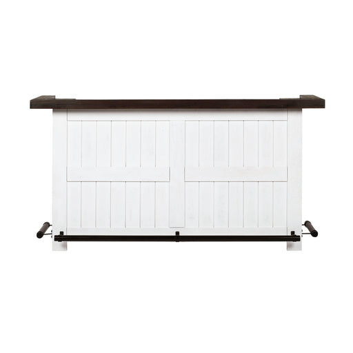 TOV Furniture Harrison Distressed White Bar