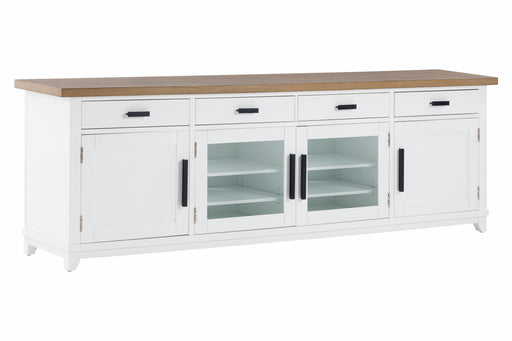 TOV Furniture Dover White 92 Inch Entertainment Console