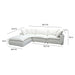 TOV Furniture Cali Modular 4 Piece Sectional