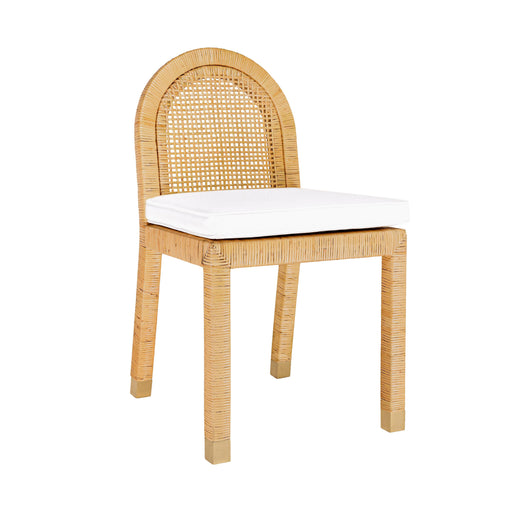 TOV Furniture Amara Natural Rattan Arched Back Dining Chair