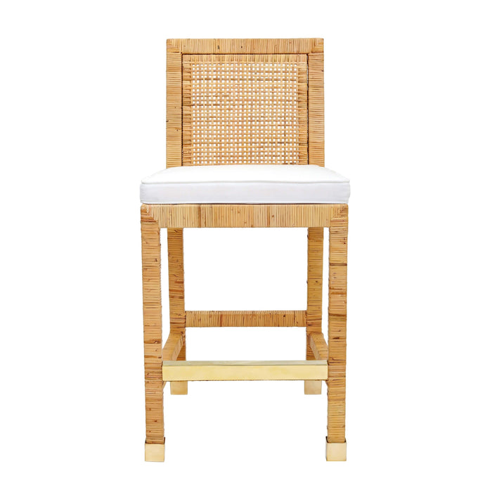 TOV Furniture Amara Rattan Counter Stool