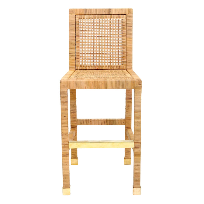 TOV Furniture Amara Rattan Bar Stool