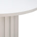 TOV Furniture Kali 55 Inch White Round Dining Table