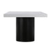 TOV Furniture Nova White Lacquer Dining Table