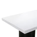 TOV Furniture Nova White Lacquer Dining Table