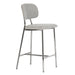 TOV Furniture Ariana Grey Counter Stool - Silver Legs Set of 2