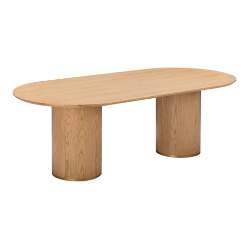 TOV Furniture Brandy Natural Ash Wood Oval Dining Table