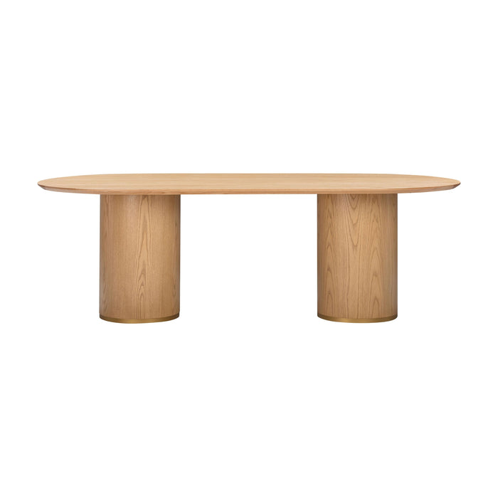 TOV Furniture Brandy Natural Ash Wood Oval Dining Table