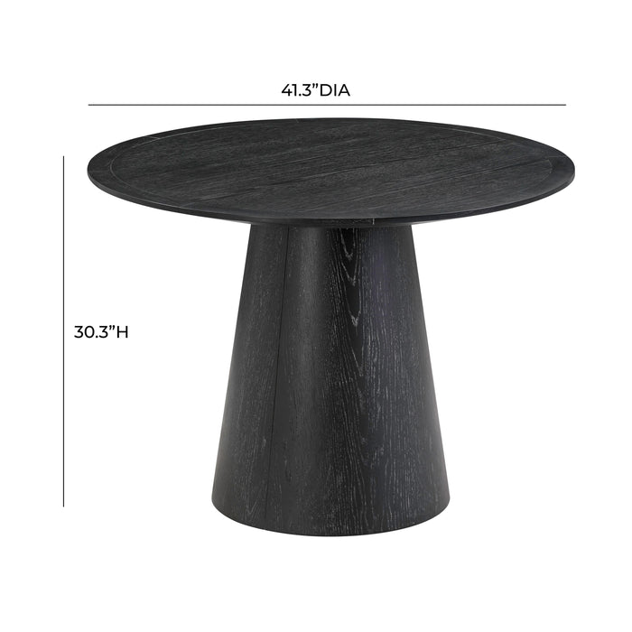 TOV Furniture Sahara Black Oak Round Dining Table