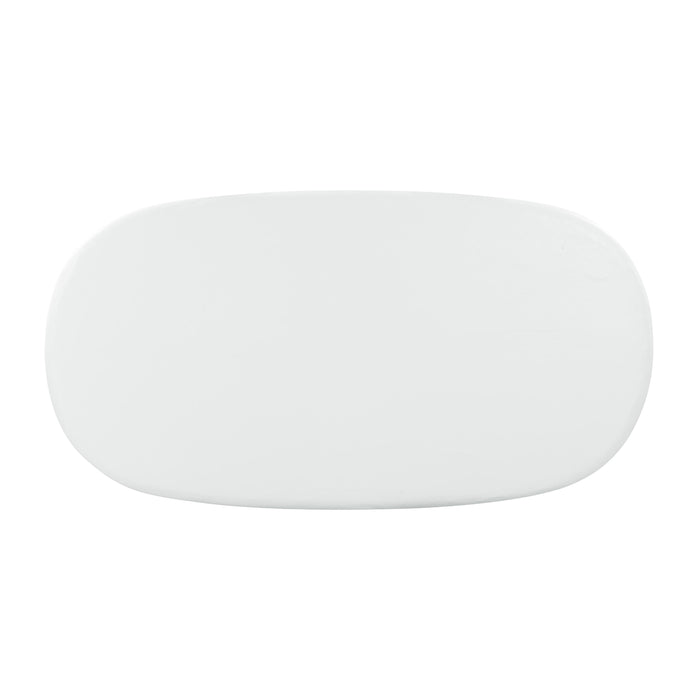 TOV Furniture Elika Faux Plaster Oval Dining Table