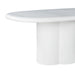 TOV Furniture Elika Faux Plaster Oval Dining Table