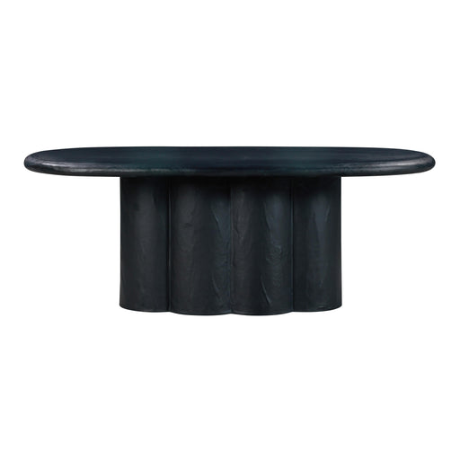 TOV Furniture Elika Faux Plaster Oval Dining Table