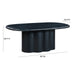 TOV Furniture Elika Faux Plaster Oval Dining Table