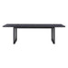 TOV Furniture Shiloh Black Ash Rectangular Dining Table