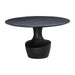 TOV Furniture Gevra Black Acacia & Faux Plaster Dining Table