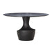 TOV Furniture Gevra Black Acacia & Faux Plaster Dining Table