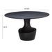 TOV Furniture Gevra Black Acacia & Faux Plaster Dining Table