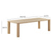 TOV Furniture Akola Oak Rectangular Dining Table