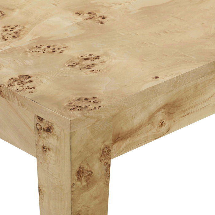 TOV Furniture Brandyss Natural Burl Rectangular Dining Table