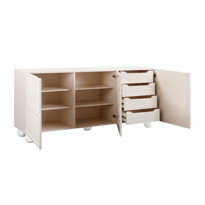 TOV Furniture Tori Motif Taupe Buffet