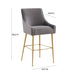 TOV Furniture Beatrix Counter Stool - Gold Legs