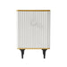 TOV Furniture Cordoba Cream Velvet Bar Cabinet