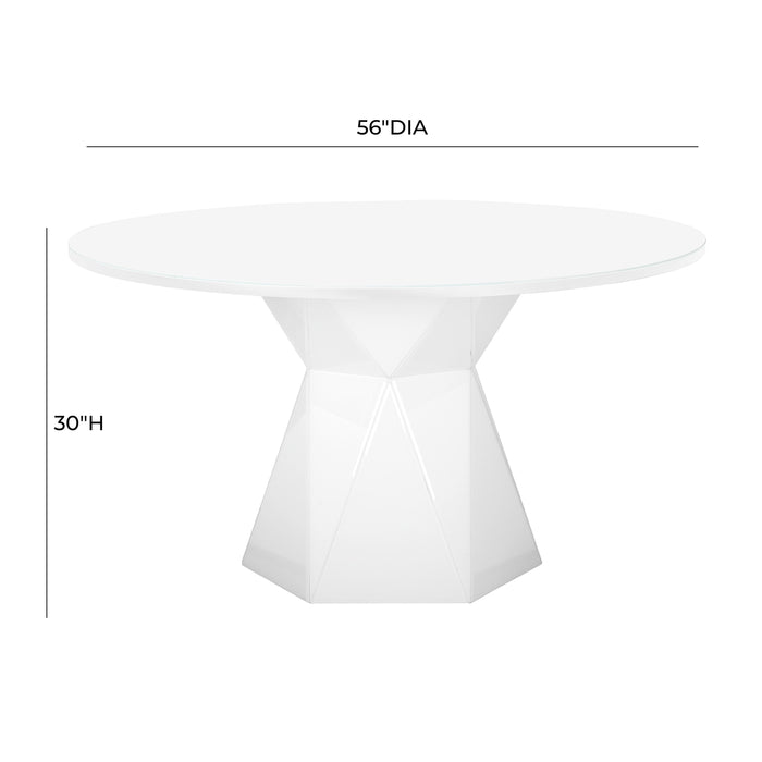 TOV Furniture Iris Glass Dining Table