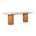 TOV Furniture Tamara Marble Ceramic Rectangular Dining Table