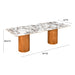 TOV Furniture Tamara Marble Ceramic Rectangular Dining Table