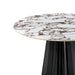 TOV Furniture Jimena Marble Ceramic 47" Round Dining Table