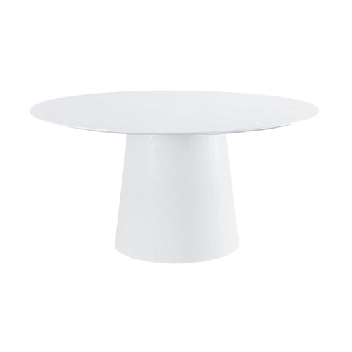 TOV Furniture Pauline White Ash 62 Inch Round Dining Table