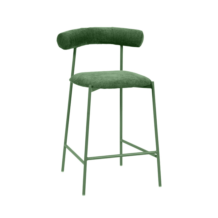 TOV Furniture Liliana Velvet Counter Stool