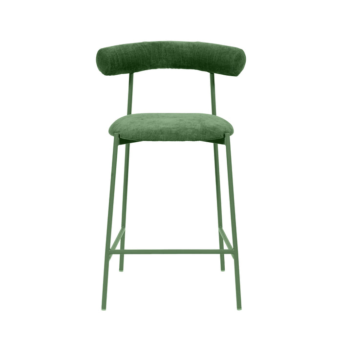 TOV Furniture Liliana Velvet Counter Stool