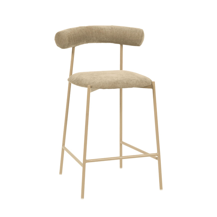 TOV Furniture Liliana Velvet Counter Stool